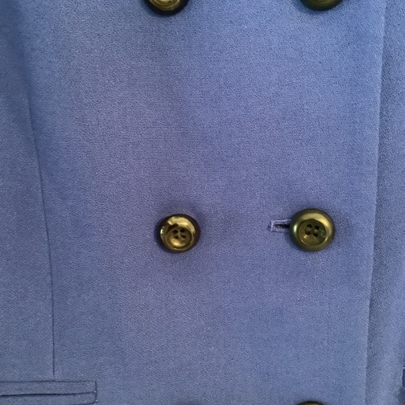 Kasper A.S.L Petite Lined Blazer Royal Blue Size 12P - Picture 4 of 6